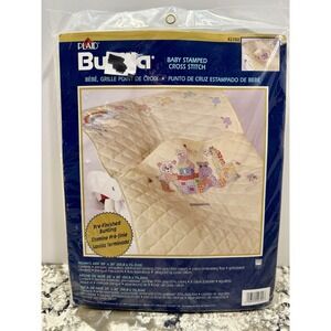 Bucilla Noah's Ark Baby Quilt Stamped Cross Stitch Kit 20x30 NEW